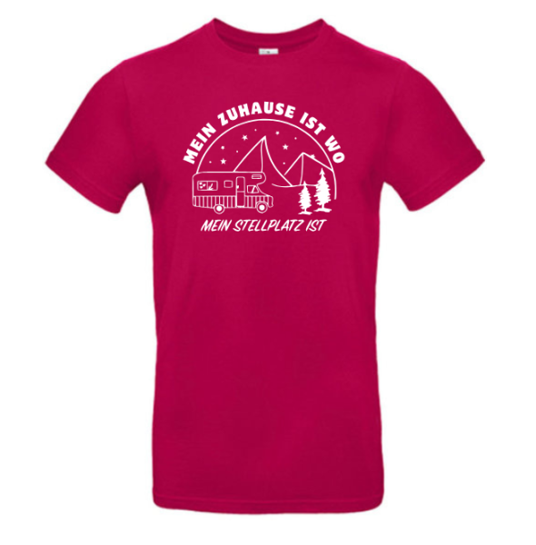 T-Shirt "Zuhause ist, wo mein Stellplatz ist"